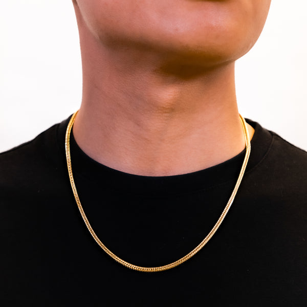 Men's 14k Gold Franco Chain | Harlem Bling