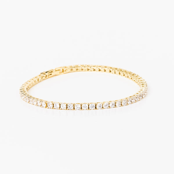 Tennis Bracelet (Gold) - 3mm
