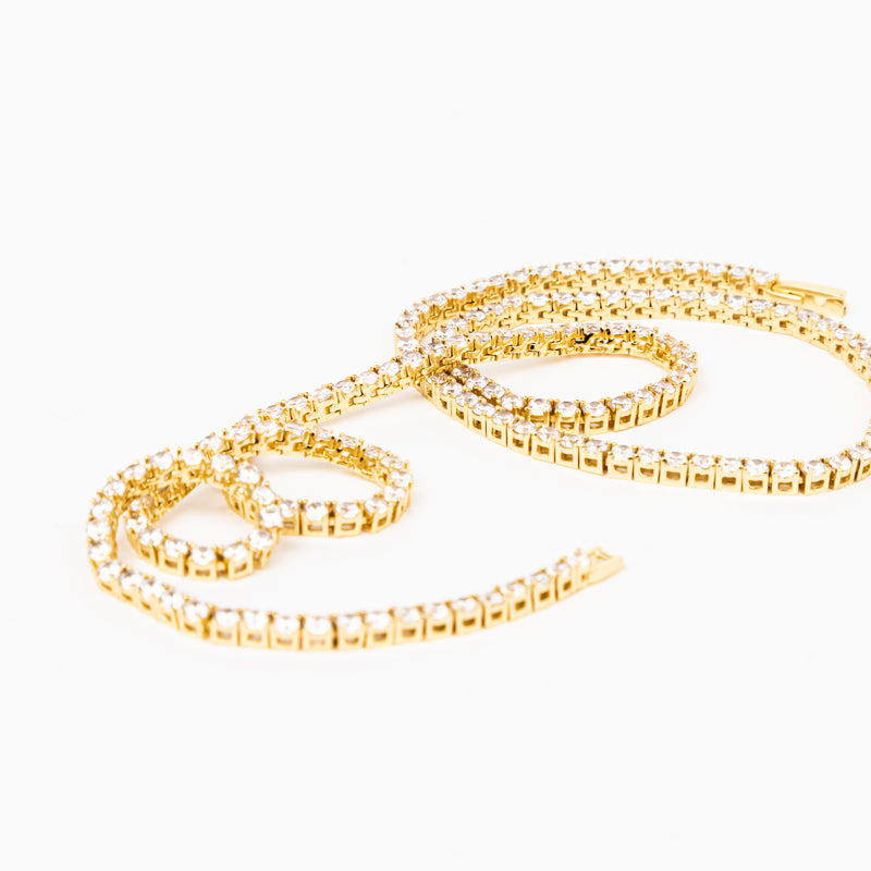 Tennis Chain (Gold) - 3mm